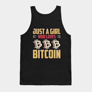 just a girl who loves bitcoin Tank Top